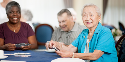 CARE - seniors playing cards